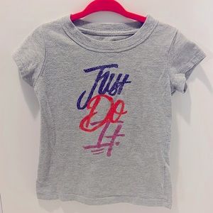 4T Nike Girls Just Do It Gray T-Shirt
